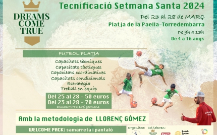 Foto: Futbol platja Tecnificació Setmana Santa 2024 |  Agenda Turisme Torredembarra